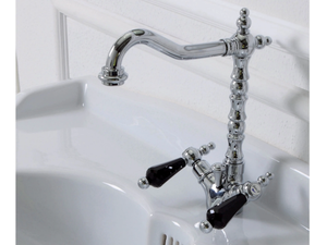 PRAGA - PRAGA CRYSTAL - FS7558A - Countertop bidet tap with swivel spout _ Rubinetteria Giulini